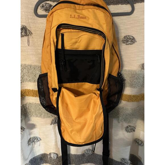 LL Bean Yellow Backpack - Picture 5 of 10